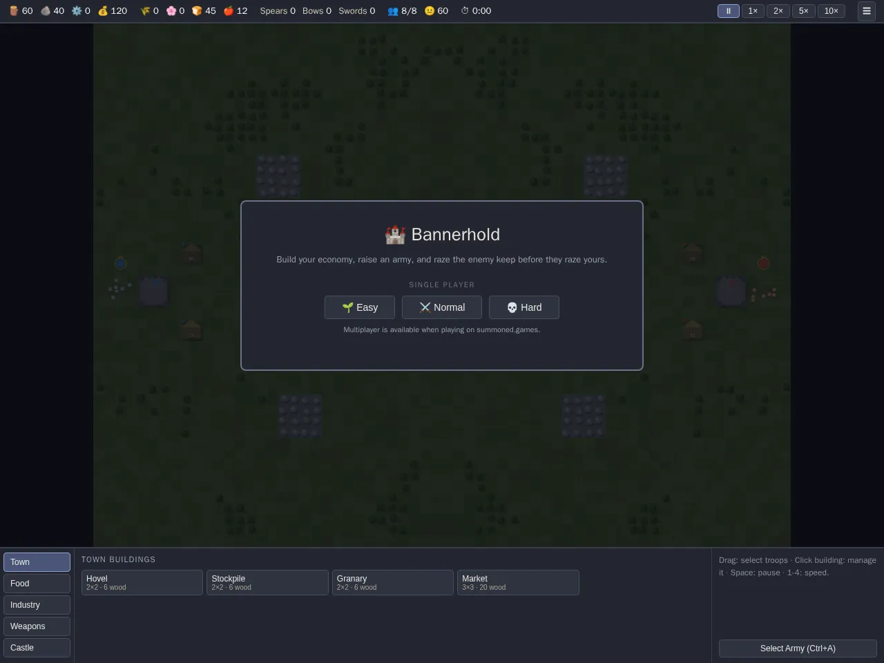 Screenshot of Bannerhold: Medieval Castle RTS